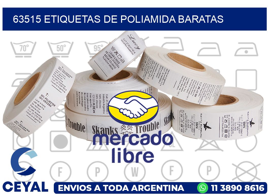 63515 etiquetas de poliamida baratas