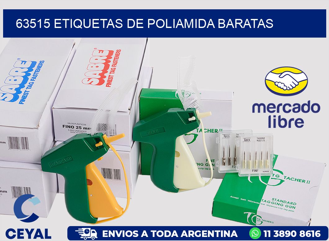 63515 etiquetas de poliamida baratas