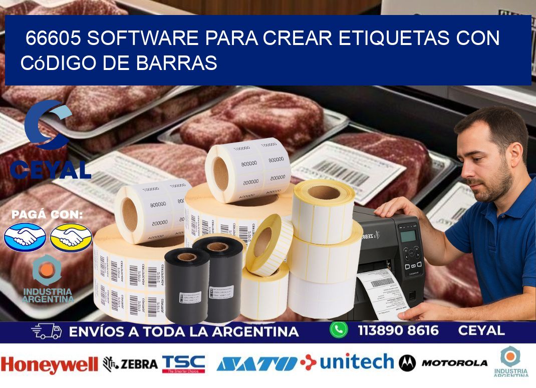 66605 Software para crear etiquetas con código de barras