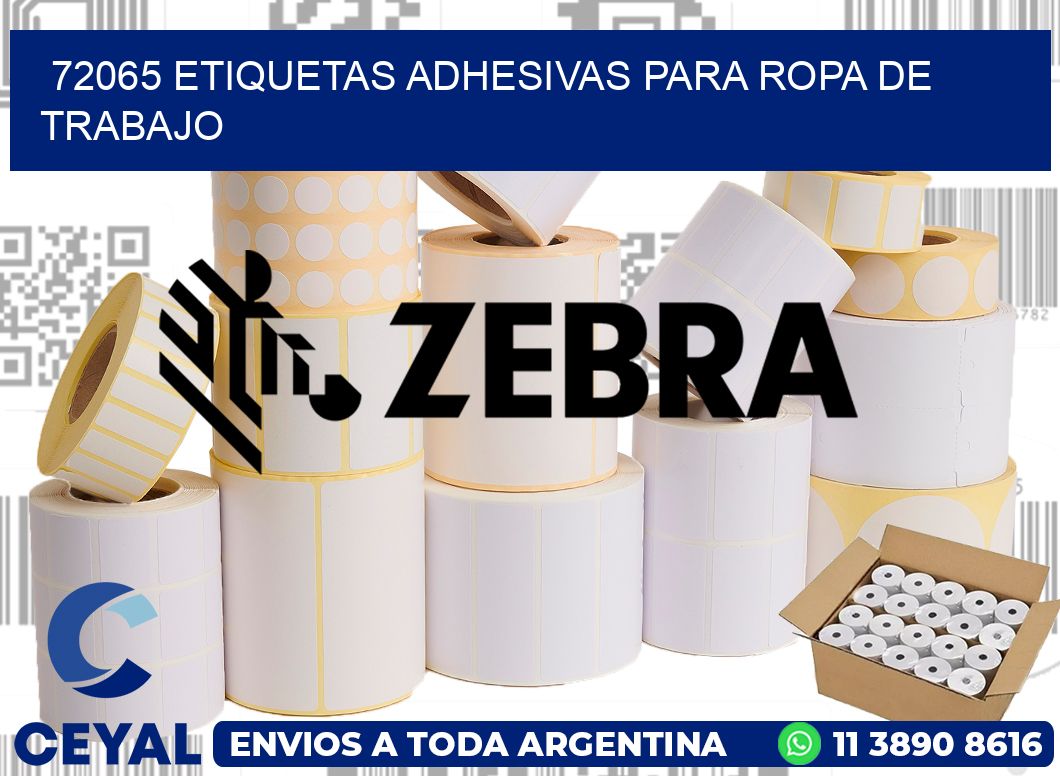 72065 Etiquetas adhesivas para ropa de trabajo