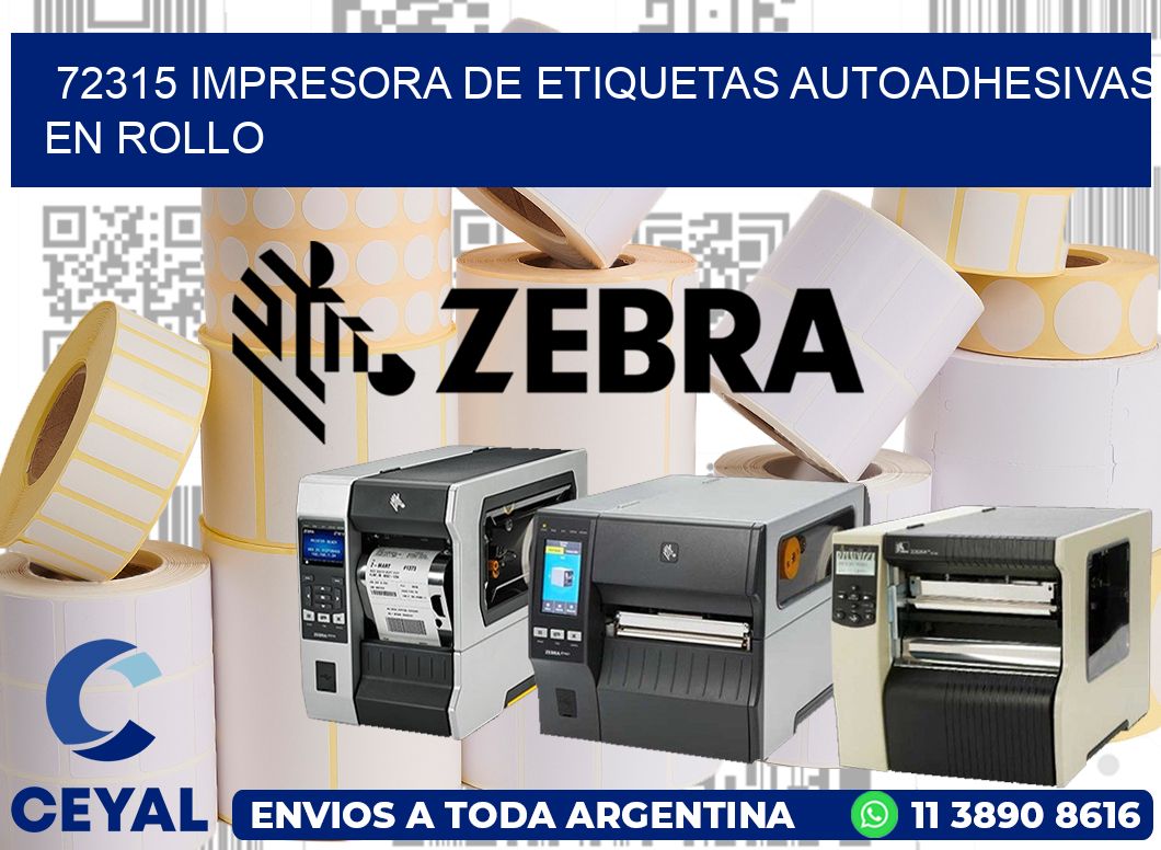 72315 impresora de etiquetas autoadhesivas en rollo