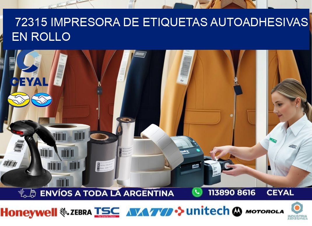 72315 impresora de etiquetas autoadhesivas en rollo