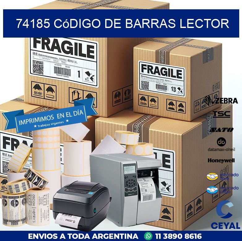 74185 Código de barras lector