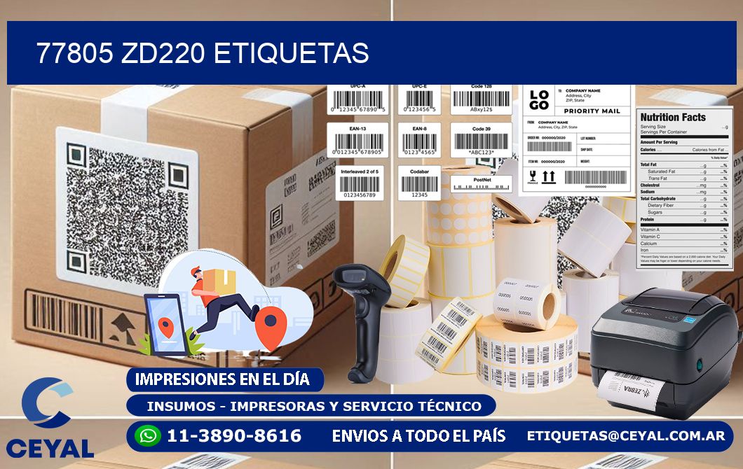 77805 ZD220 etiquetas