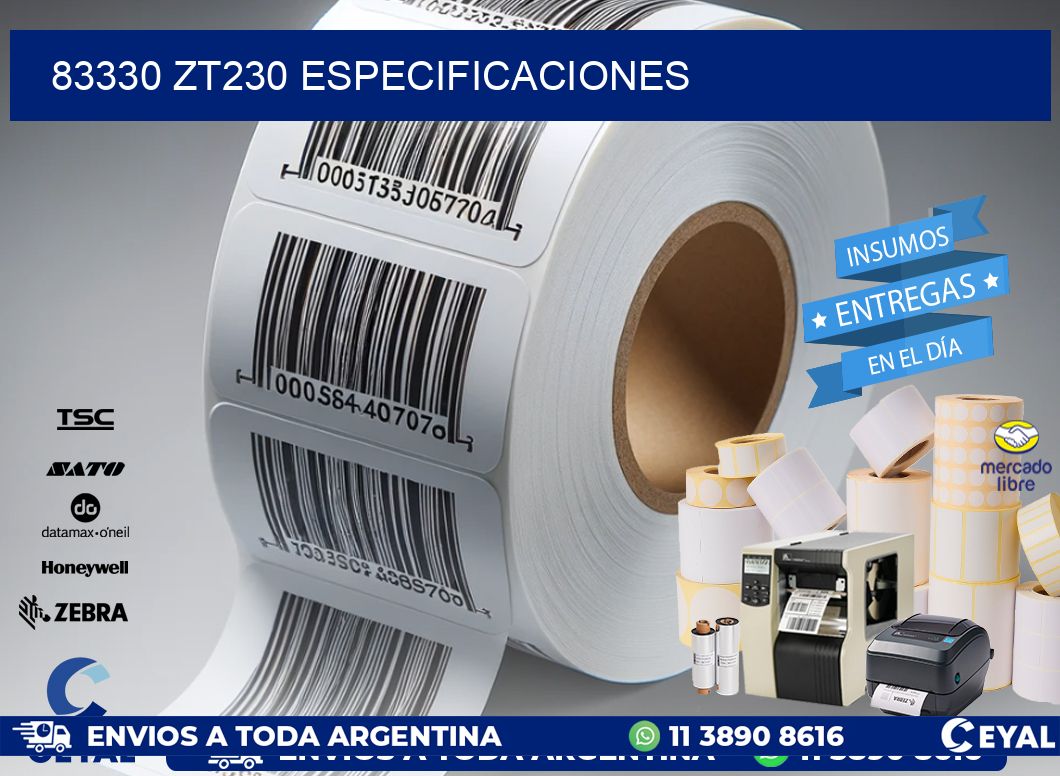 83330 ZT230 especificaciones