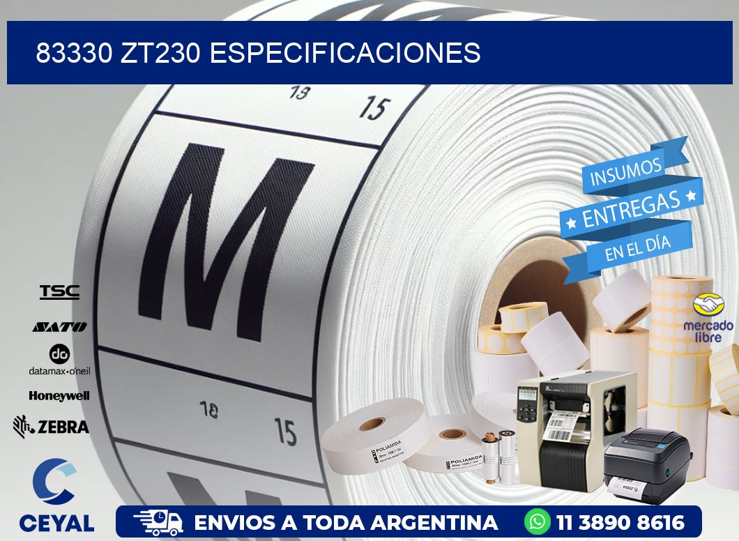 83330 ZT230 especificaciones