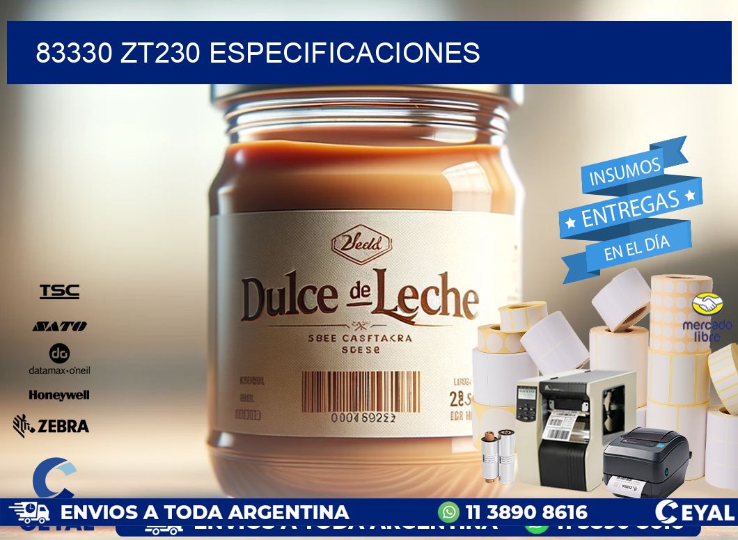 83330 ZT230 especificaciones