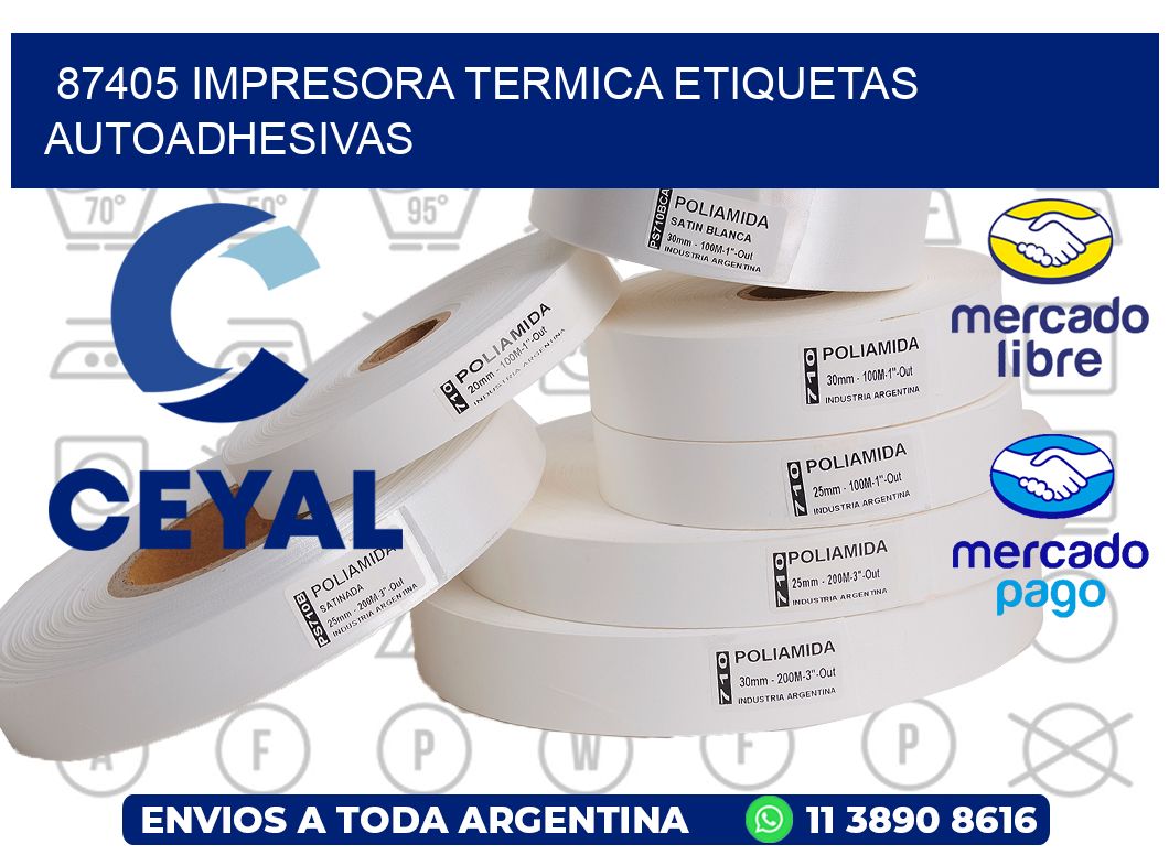 87405 Impresora termica etiquetas autoadhesivas