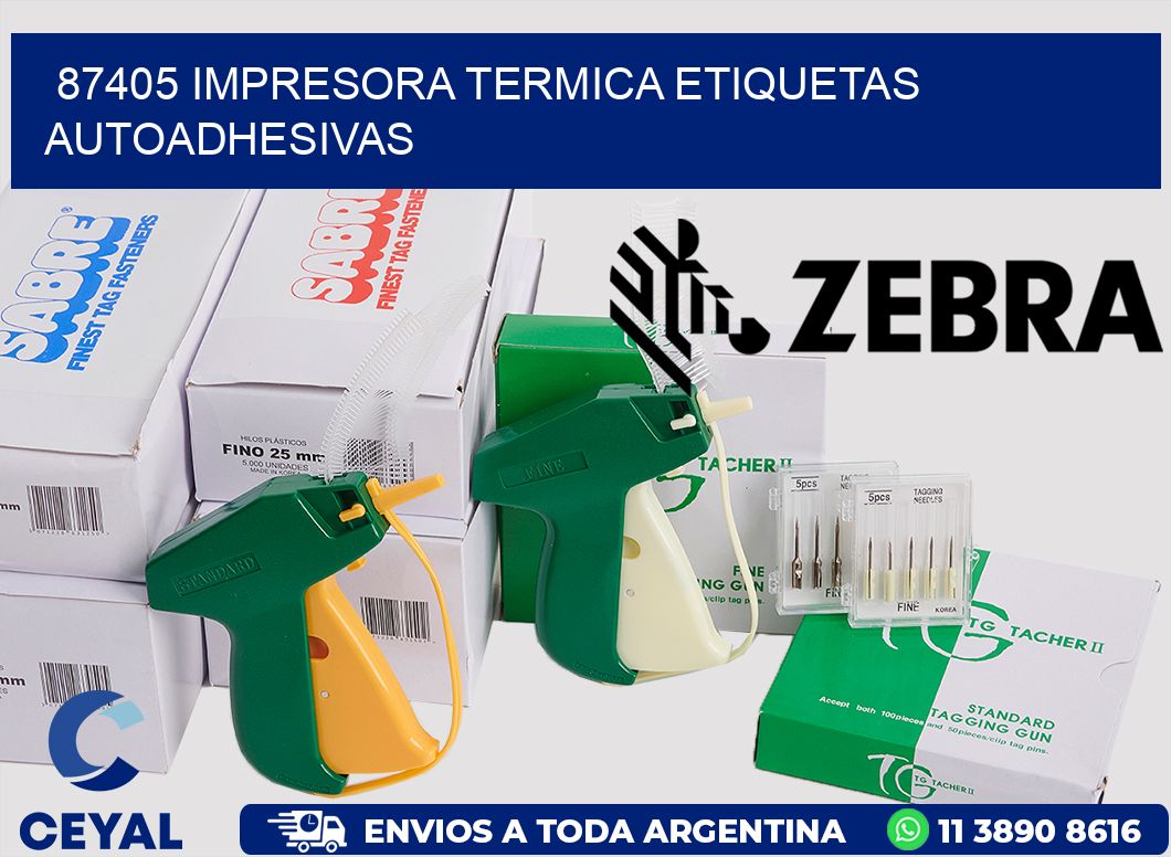 87405 Impresora termica etiquetas autoadhesivas