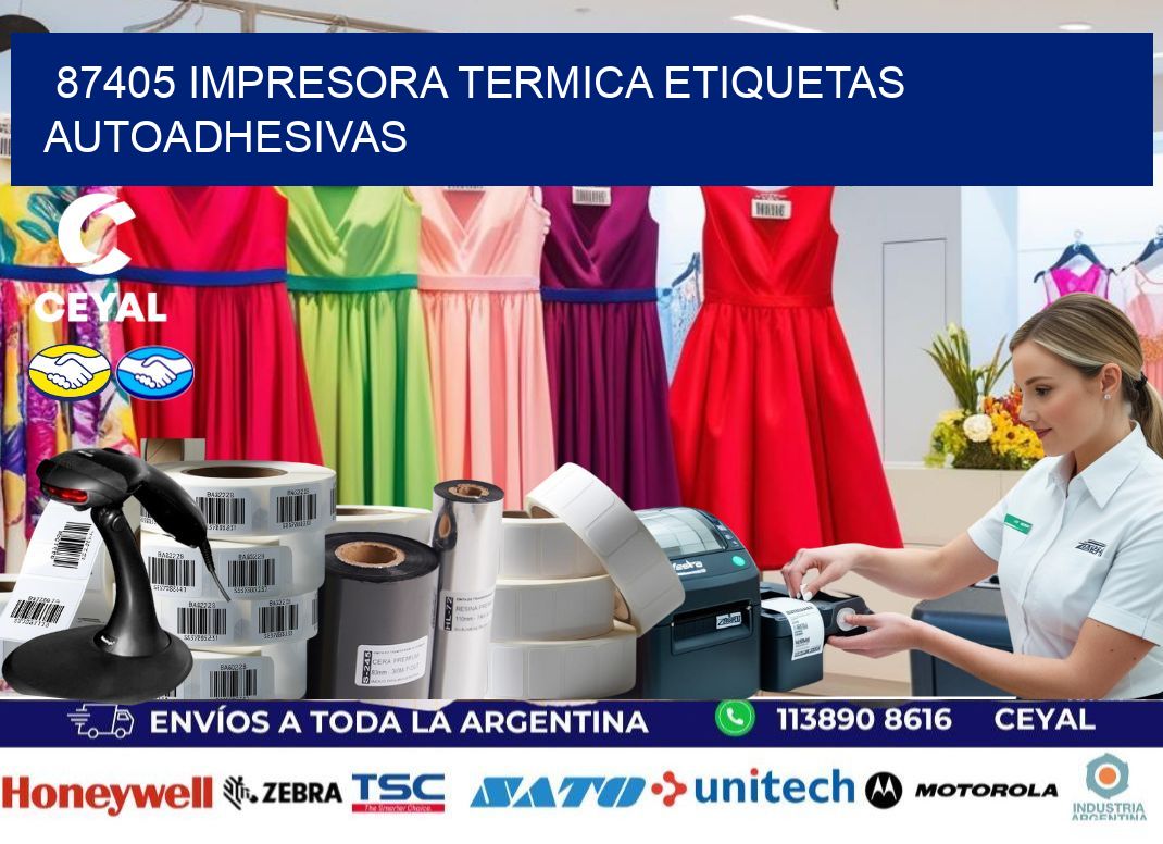 87405 Impresora termica etiquetas autoadhesivas