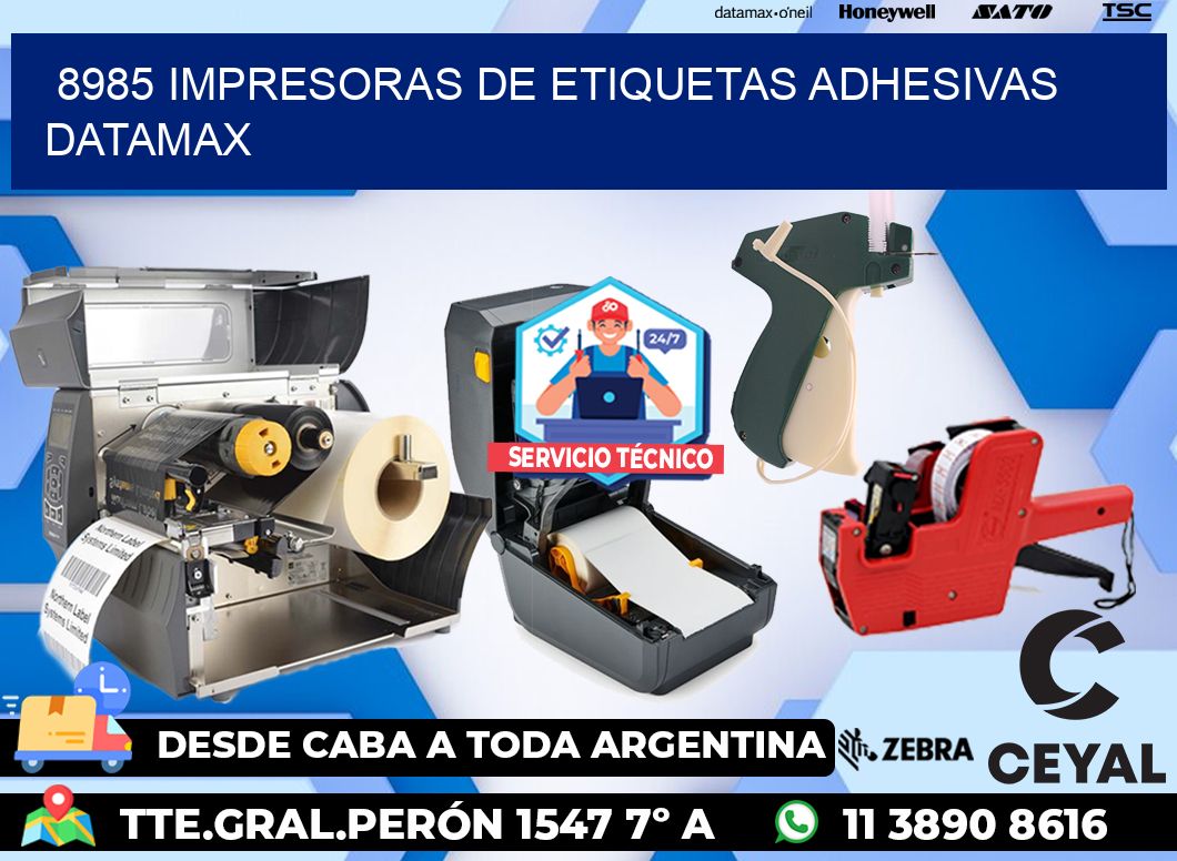 8985 impresoras de etiquetas adhesivas datamax