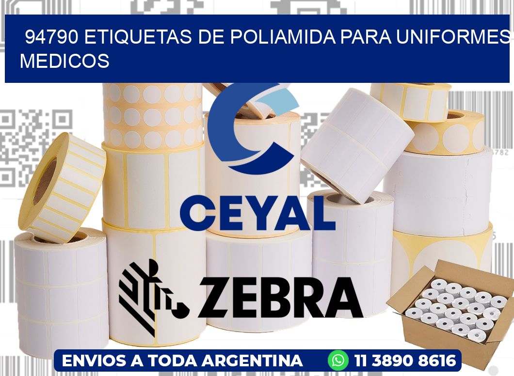 94790 Etiquetas de poliamida para uniformes medicos