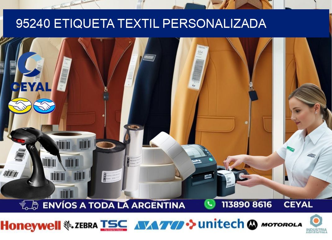 95240 Etiqueta textil personalizada