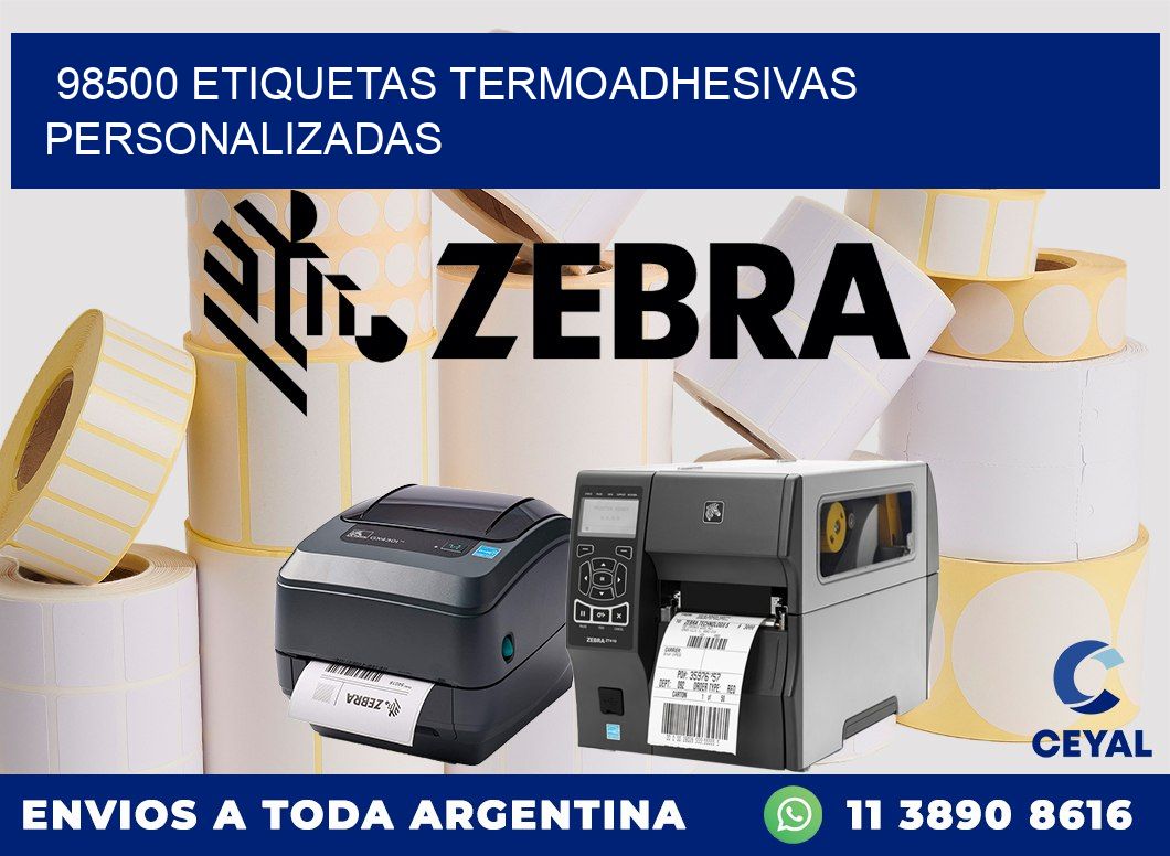 98500 Etiquetas termoadhesivas personalizadas