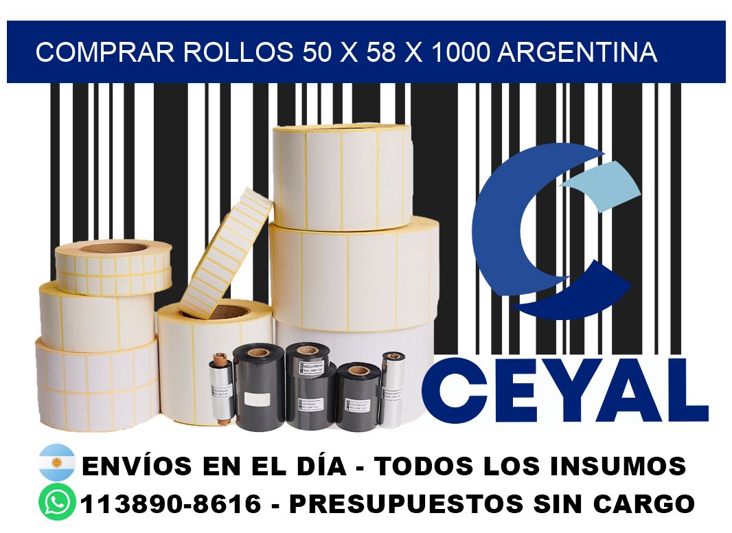 Comprar Rollos 50 x 58 x 1000 argentina