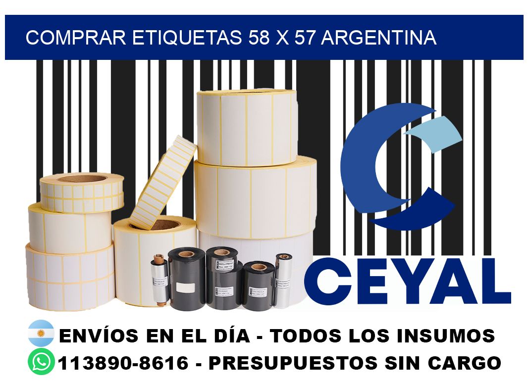 Comprar etiquetas 58 x 57 argentina