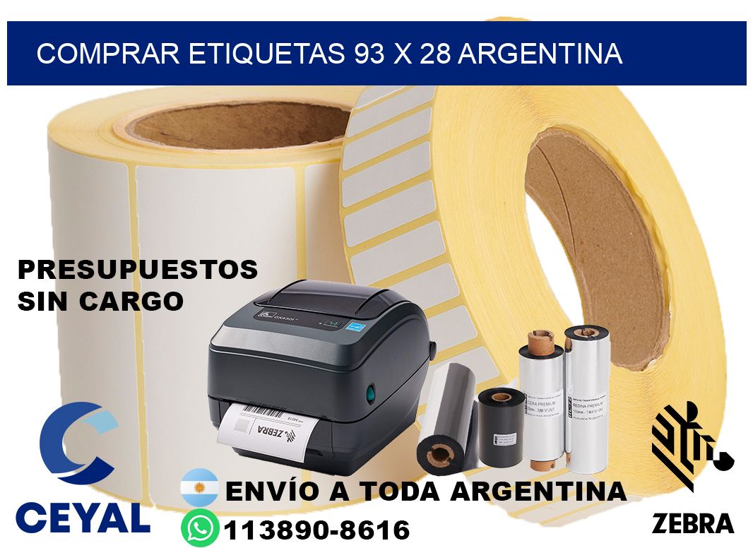 Comprar etiquetas 93 x 28 argentina