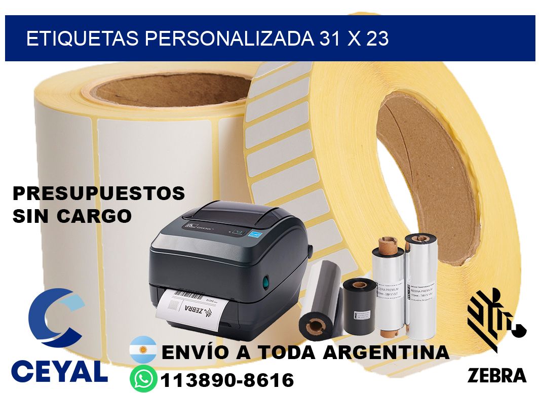 etiquetas personalizada 31 x 23