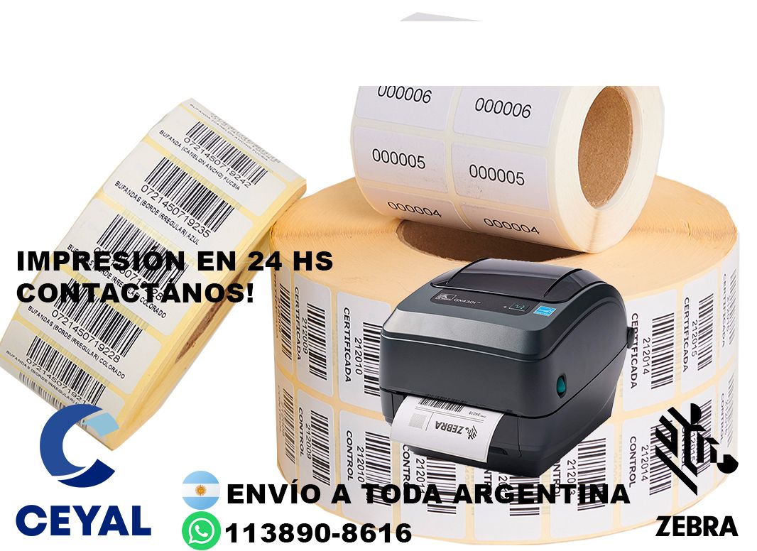 etiquetas personalizada  78 x 59 x 1000