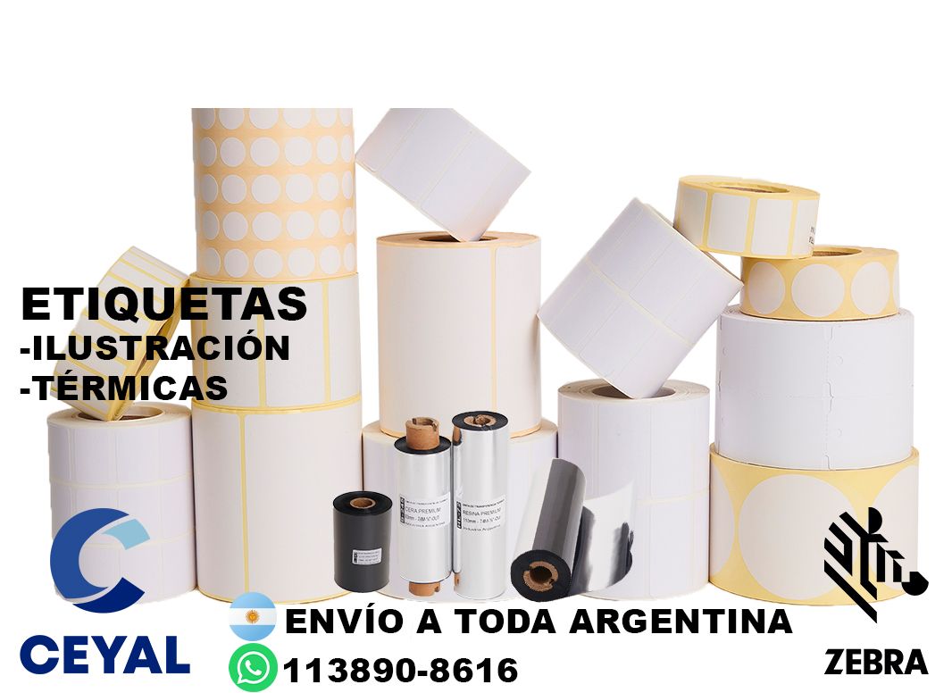 etiquetas personalizada para zebra 53 x 92