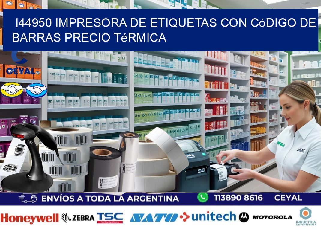 i44950 impresora de etiquetas con código de barras precio térmica