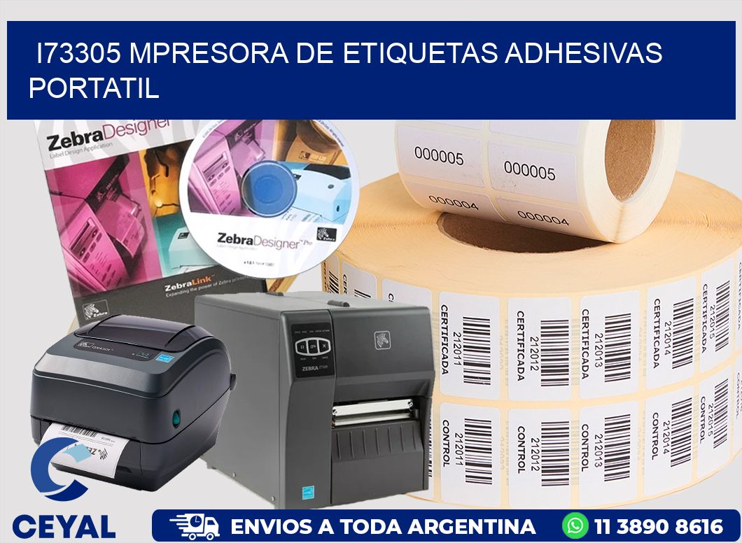 i73305 mpresora de etiquetas adhesivas portatil