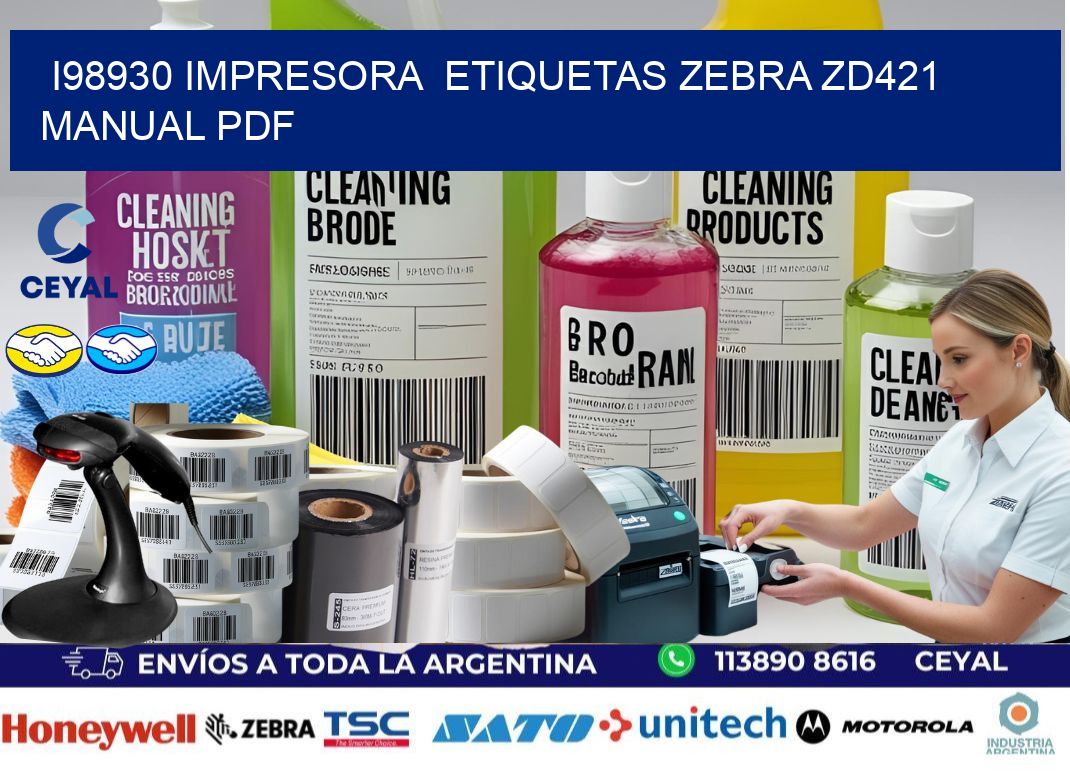 i98930 impresora  etiquetas Zebra ZD421 manual PDF