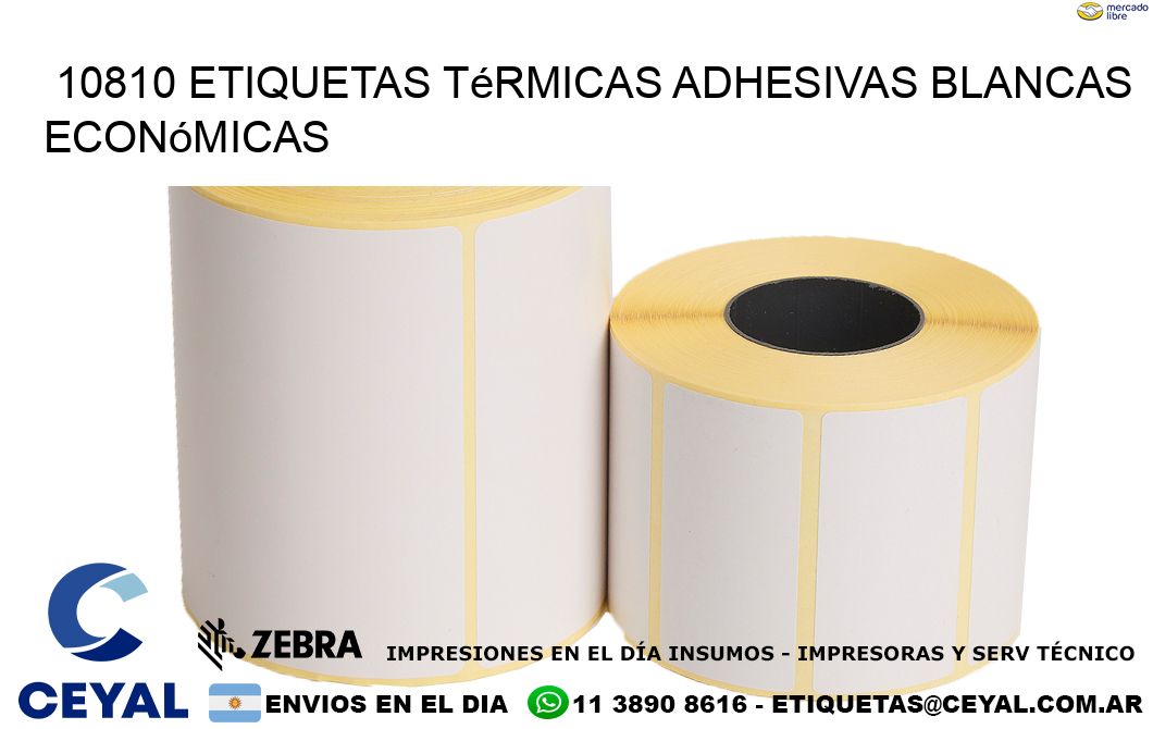 10810 etiquetas térmicas adhesivas blancas económicas