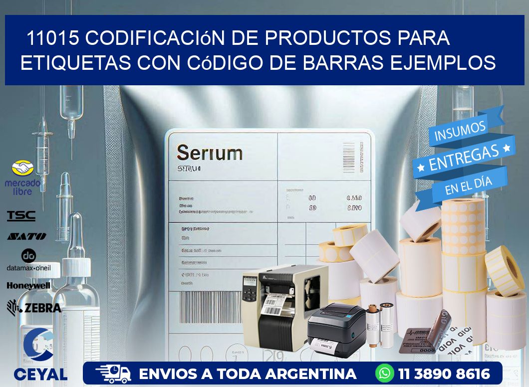 11015 Codificación de productos para etiquetas con código de barras ejemplos
