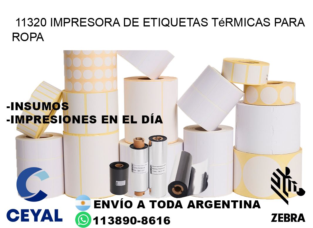 11320 impresora de etiquetas térmicas para ropa