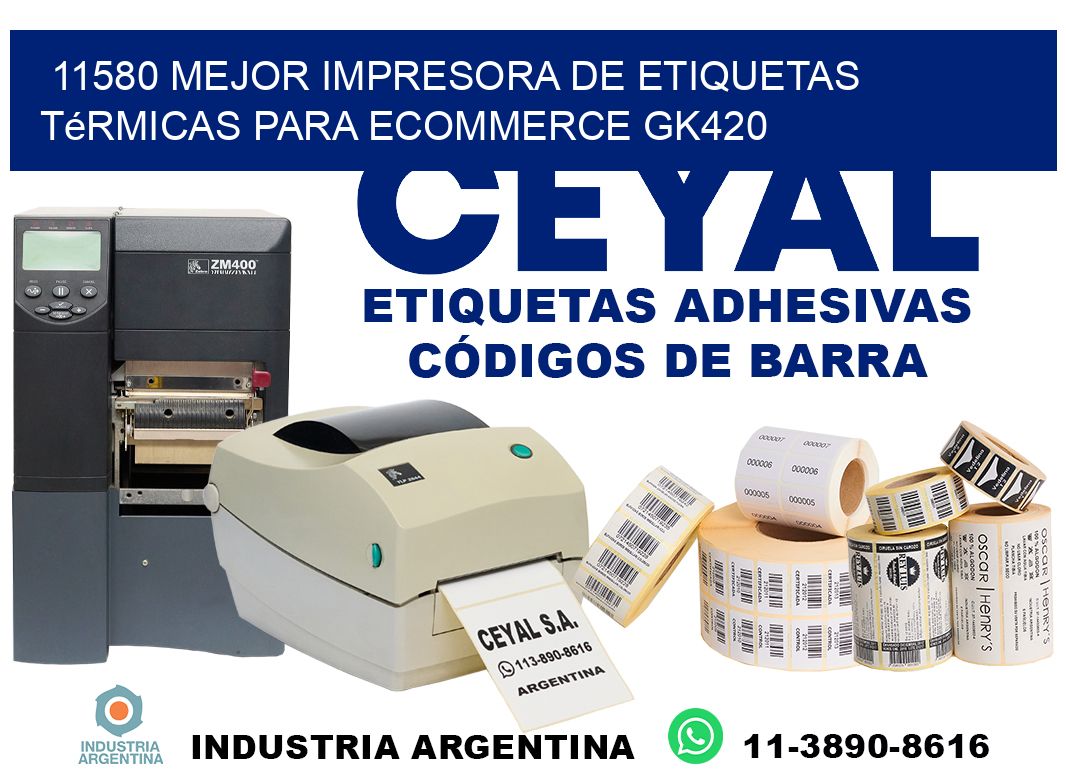 11580 mejor impresora de etiquetas térmicas para ecommerce GK420