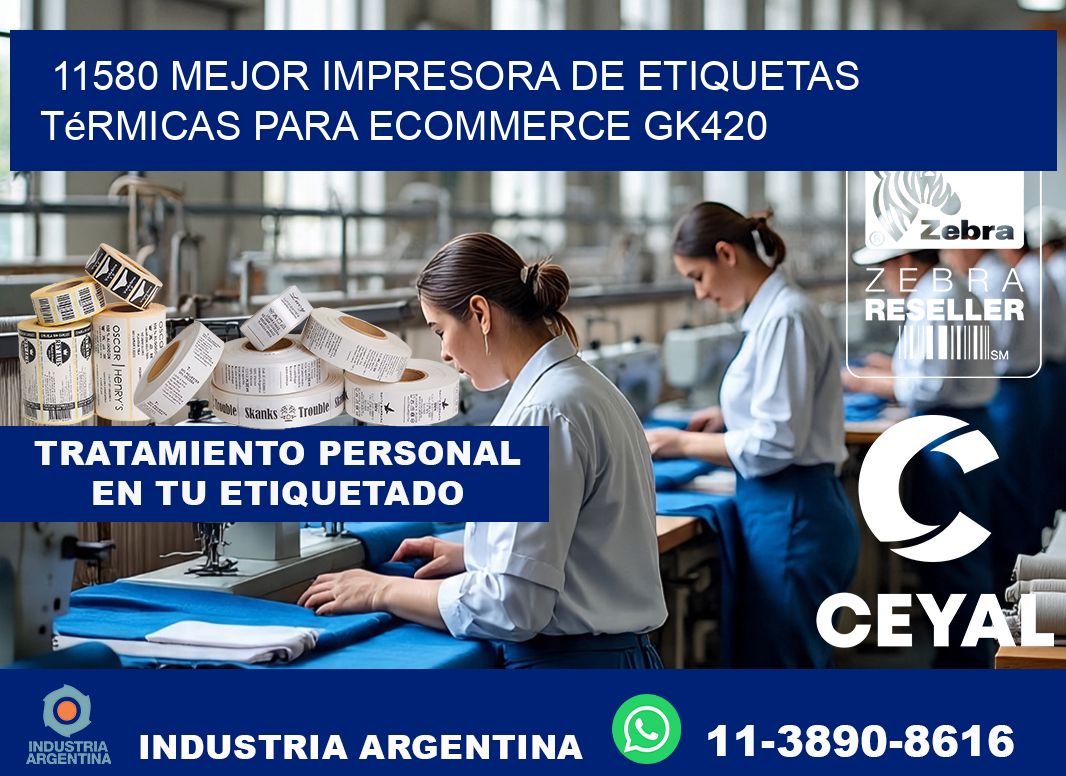 11580 mejor impresora de etiquetas térmicas para ecommerce GK420