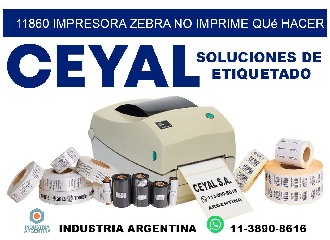 11860 impresora zebra no imprime qué hacer