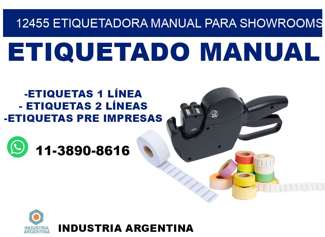 12455 etiquetadora manual para showrooms