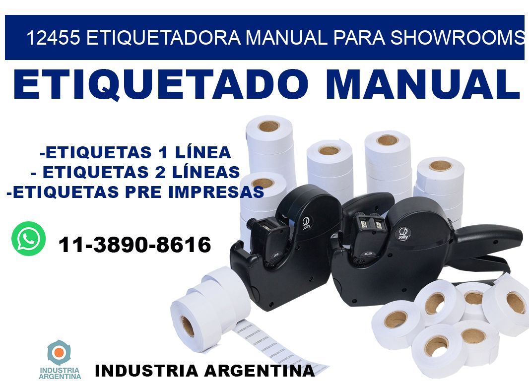 12455 etiquetadora manual para showrooms
