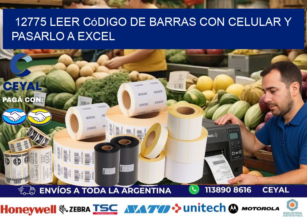 12775 Leer código de barras con celular y pasarlo a Excel