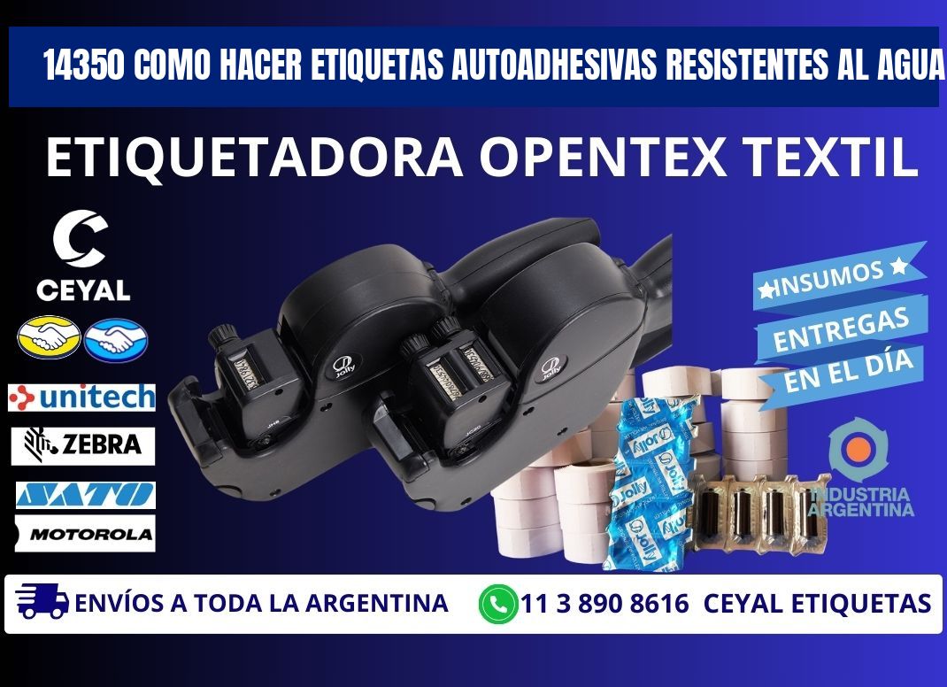 14350 Como hacer etiquetas autoadhesivas resistentes al agua