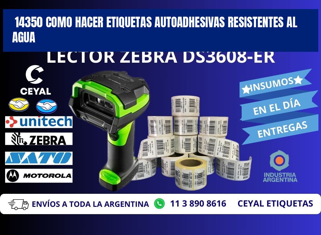 14350 Como hacer etiquetas autoadhesivas resistentes al agua
