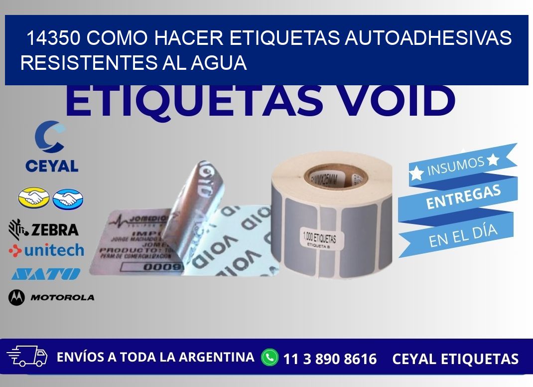 14350 Como hacer etiquetas autoadhesivas resistentes al agua
