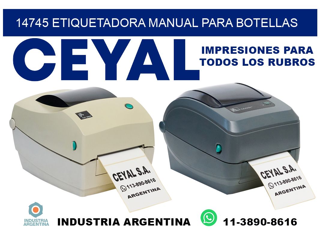 14745 etiquetadora manual para botellas