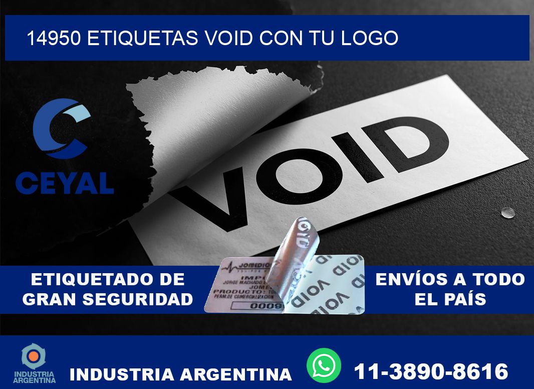 14950 etiquetas void con tu logo