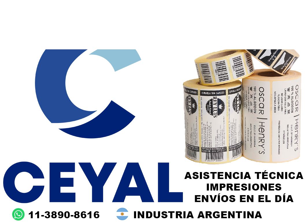 16480 impresora de etiquetas térmicas para ropa