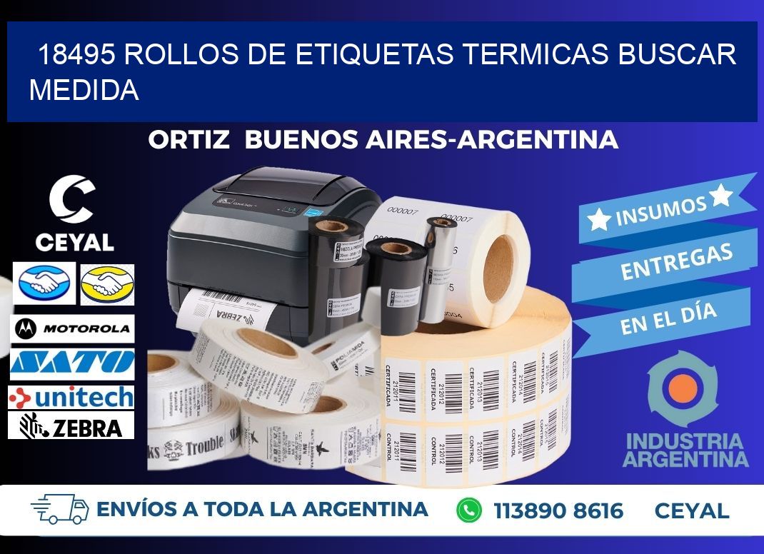 18495 rollos de etiquetas termicas buscar medida