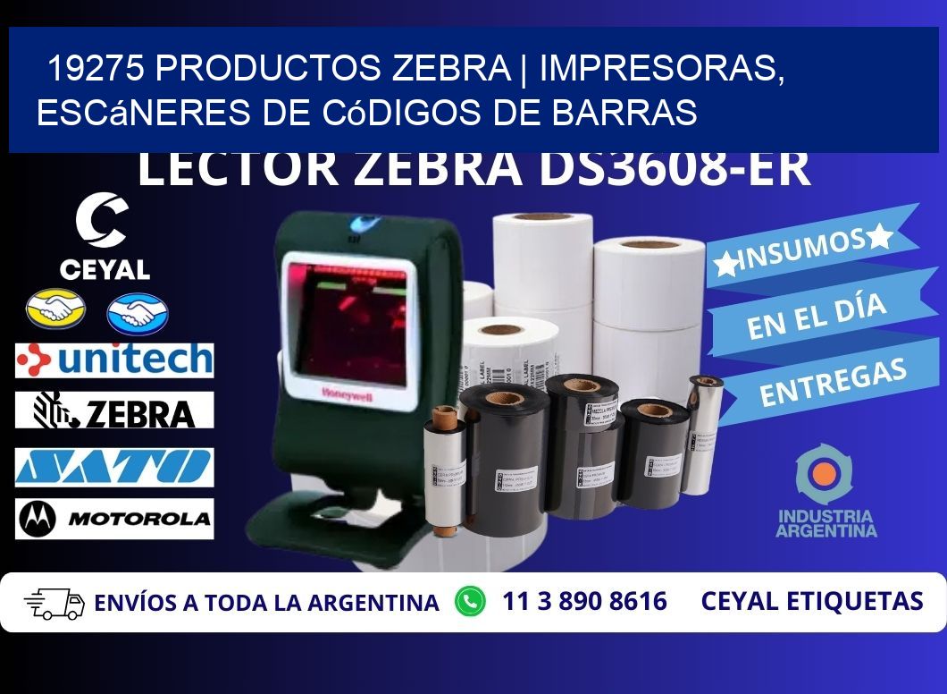 19275 Productos Zebra | Impresoras, escáneres de códigos de barras