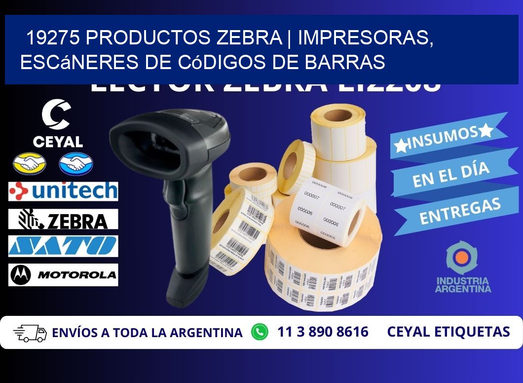 19275 Productos Zebra | Impresoras, escáneres de códigos de barras