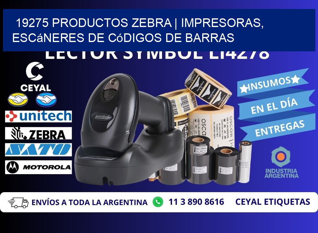 19275 Productos Zebra | Impresoras, escáneres de códigos de barras