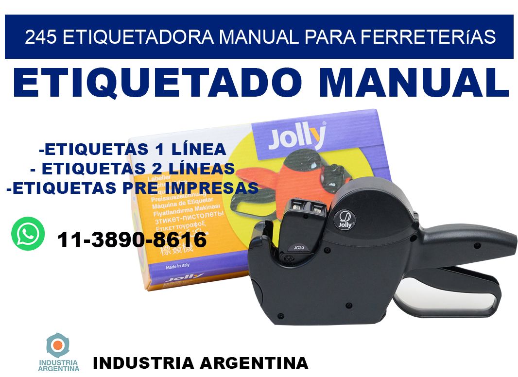 245 etiquetadora manual para ferreterías