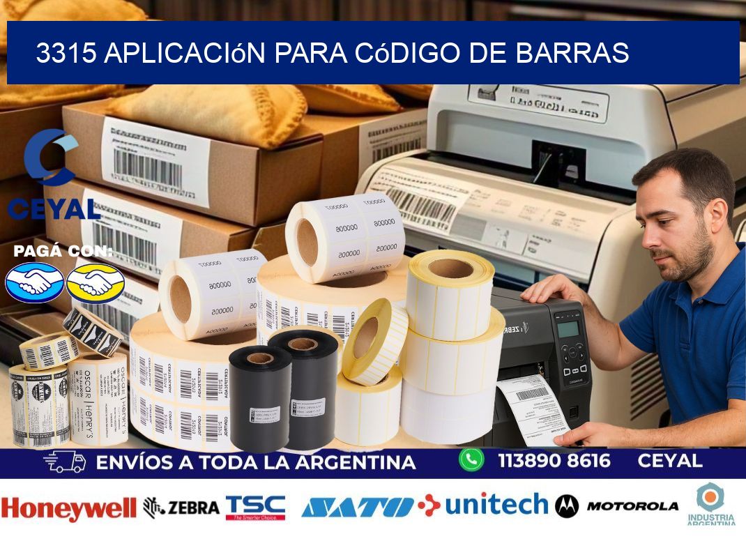 3315 Aplicación para código de barras
