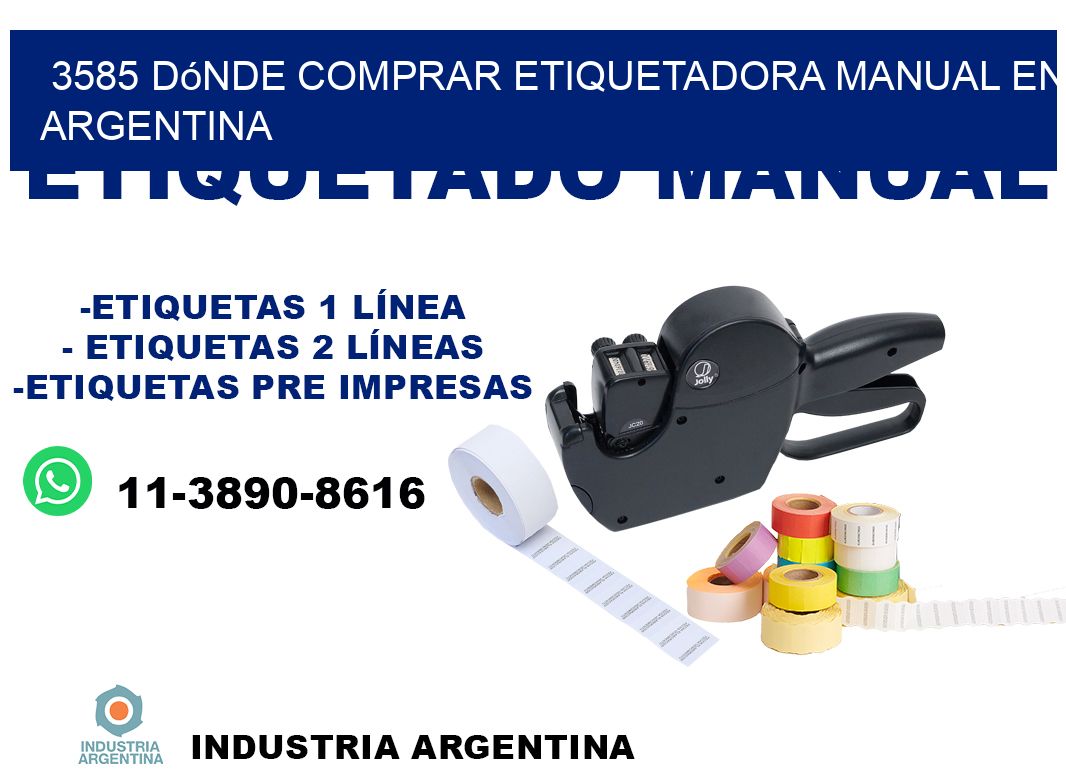 3585 dónde comprar etiquetadora manual en argentina