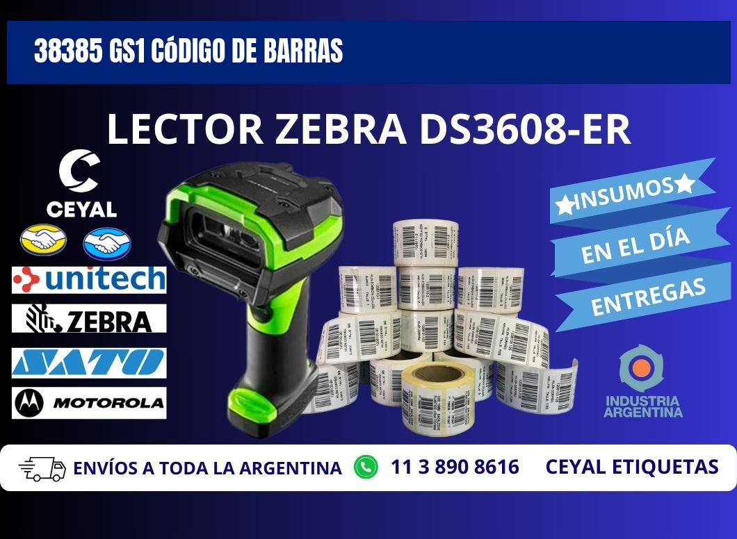 38385 GS1 código de barras